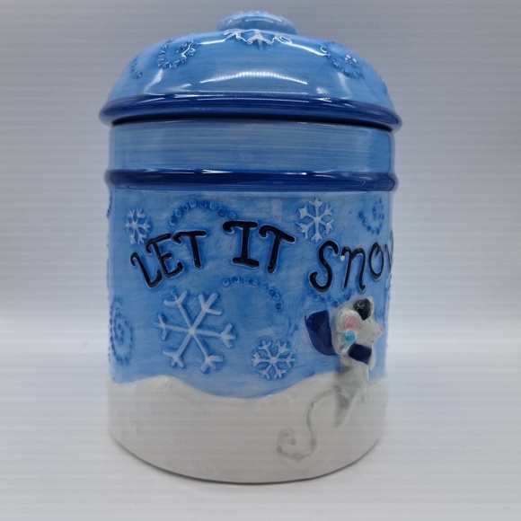Ceramic Snowman Jar - Picture 1 of 4